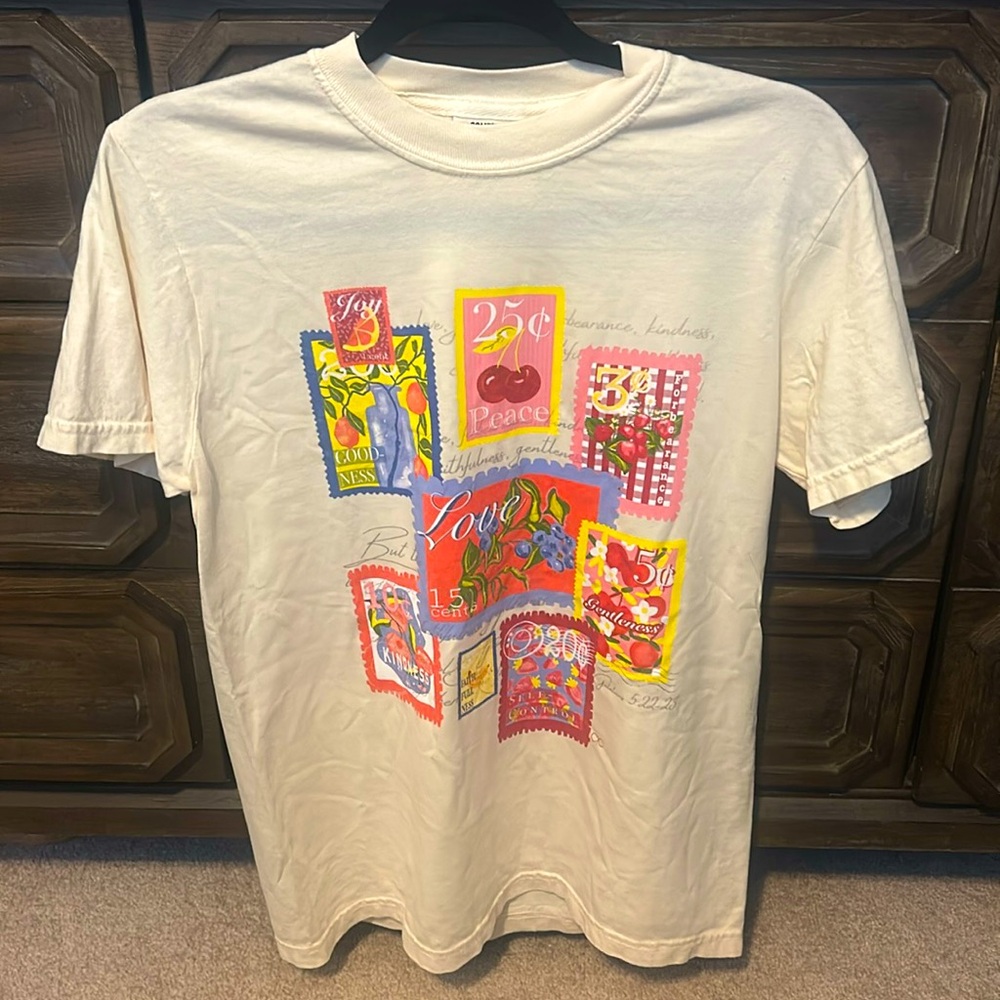 Ivory Vintage Stamp Tee